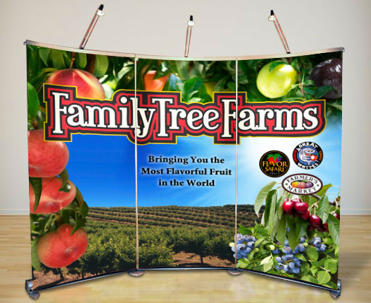 Family Tree Farms bannerstands